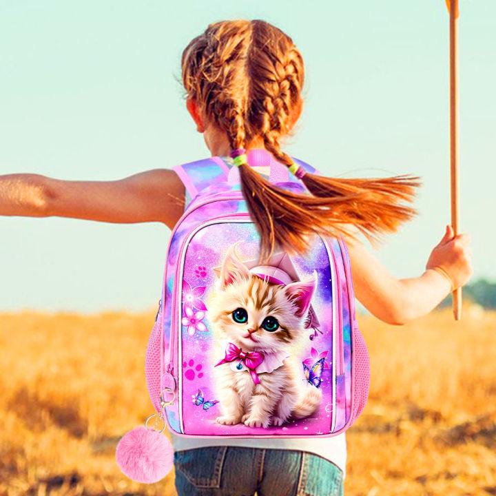 Backpack%20for%20girls,%2013"%20Toddler%20Preschool%20Kids%20Bookbag,%20Cute%20Cat%20Kindergarten%20Schoolbag%20-%20Image%205