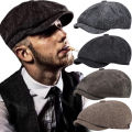 Newsboy Hat Men Beret Peaked Hat Wool Celebrity Caps Vintage Peaky Blinders Berets Flat Caps Autumn Peaked Cap Men Street Hats. 