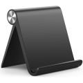 Adjustable Portable Foldable Desktop Tablet & Phone Stand with Secure Clamps - Hands-Free Viewing Compact Design for Home. 
