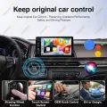 2in1 Wired to Wireless CarPlay Android Auto Adapter for OEM Car Stereo With USB Plug and Play Bluetooth.