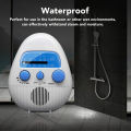 AM FM Shower Radio Waterproof Portable ABS Bathroom Radio Built in Speaker Battery Operated Shower Radio. 