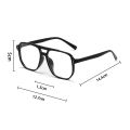 Women Men Square Sun Glasses Retro Polygon Sunglasses Female Black Vintage Fashion Ladies Oculos De Sol Double Beam Eyeglasses.