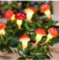 10 mashroom shaped led lights for decoration. 