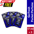 Go Fresh Wild Game Pocket Perfume - Buy 2 Get 1 Free - 17ml x 3. 