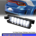 LED License Plate Tag Light Lamp for Dodge Charger Challenger 2015 2016 2017 2018 2019 2020 2021 2022 for 2017-up Jeep Compass. 