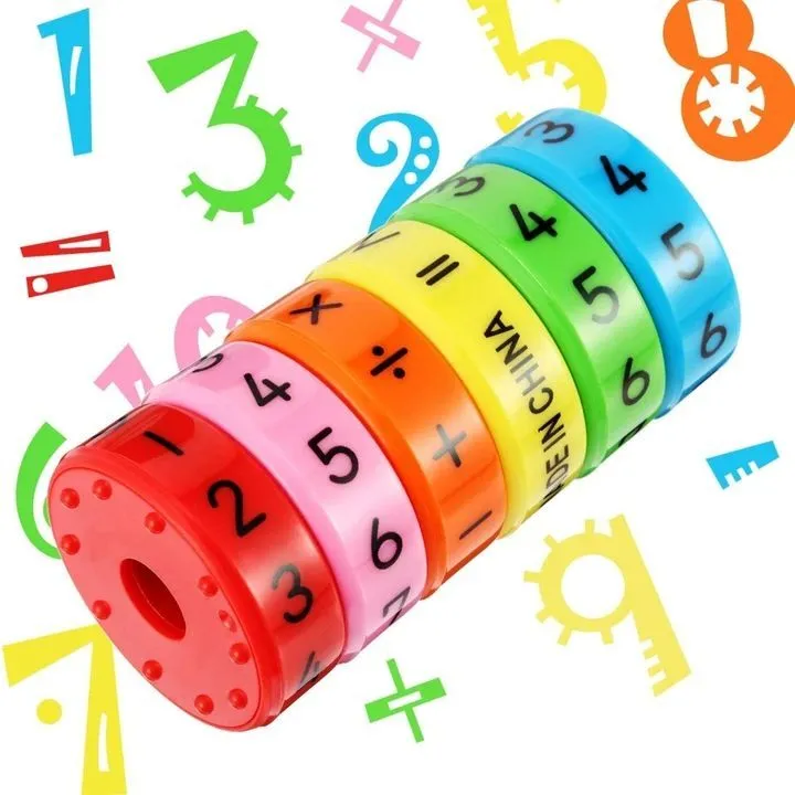 Magic Math Kids Disk Children Magnetic Mathematics Digital Learning Educational Toys Magic ...