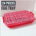 Plastic 24 Pieces Egg Tray - Safely Store And Transport Your Eggs With This Durable Tray.