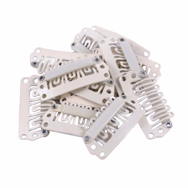 50/30/10pcs%20Hot%20Sale%20Wig%20Comb%20Clips%20Extension%20Clips%20Snap%20Hair%20Extension%20Clips%20For%20Women%2032mm%20Black/Coffee%20Clip%20-%20Image%207