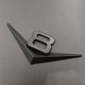 3D Metal Chrome Black V6 Sticker V8 Emblem Car Fender Badge Decal Trunk Logo Accessories. 