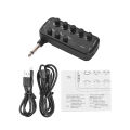 Guitar Amplifier Portable Headphone Mini Amp Plug and Play for Electric Guitar Musical Instrument OTG Internal Recording.