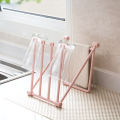 Desktop folding vertical rag storage rack kitchen paper towel rack countertop cup rack towel rack storage rack. 
