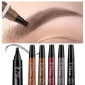 4 fork microblading eyebrow pencil waterproof eyebrow pencil natural long-lasting eyebrow makeup five colors. 