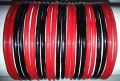 1 Dorzen Red & Black Glass Bangles/ Beautiful Glass Bangles/Red Glass Bangles/Black Glass Bangles/Bangkes for Girls & Womwn's, Sold By Click To Pack360. 