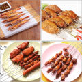 10/20Pcs Stainless Steel Barbecue Skewer Reusable Flat BBQ Needle Stick Barbecue Tools for Outdoor Camping Party Accessories. 
