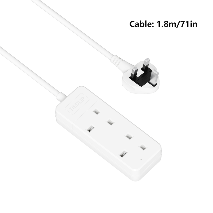 UK%20Extension%20Lead%202/4%20Way%20Multi-Outlet%20Power%20Strip%20with%20Long%20Cord%2013%20Amp%20Fuse%20Surge%20Protection%20for%20Home%20Office%20-%20Image%207