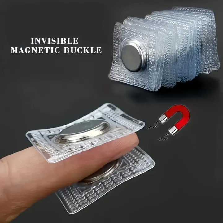 10Pack Invisible Magnetic Snap Fasteners, 0.39