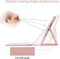 LUCKYDIY Keyboard Case for iPad 9th   Generation 10.2 inch Wireless Keyboard Cover with Pencil Holder,iPad 9th Generation Bluetooth Keyboard Case with Magnetic Detachable-Pink. 