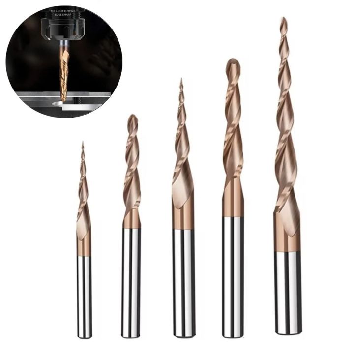 CNC%203D%20Carving%20Bits%20Solid%20Carbide%20Tapered%20Ball%20Nose%20End%20Mill%20Tapered%20Ball%20Nose%20Spiral%20Engraving%20Router%20Bits%20Endmill%20-%20Image%203