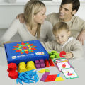 155pcs Wooden Jigsaw Creative Puzzle Board Set Colorful Baby Montessori Educational Learning DevelopingToys for Children Toys. 