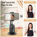 AI Smart Gimbal 360° Auto Follow-Up Face Tracking Gimbal All-in-one Phone Holder For smartphone video Live Stabilizer Tripod.