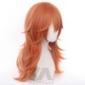 Angel Devil for Chainsaw Man Bangs Long Orange Brown Cosplay Wigs Halloween Costume Party AdultHair Wig. 