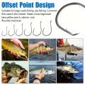 160pcs Stainless Steel Circle Hook Set, 2x Strong Offset Octopus Hooks for Sport Fishing - Corrosion-Resistant, Piercing Point D.