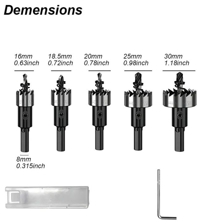 Hole%20Saw%20Cutter%20Drill%20Bit%20Set%20Holesaw%20Core%20HSS%20Wood%20Soft%20Metal%20Sheet%20Plastic%20PVC%20Stainless%20Steel%20High%20Speed%20for%20Power%20Tool%20-%20Image%205