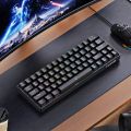 Kemove Mechanical Gaming Keyboard TMKB T63 ARGB Wired, Wireless 2.4GHz and Bluetooth Red Switches 60% Mechanical Gaming Keyboard. 