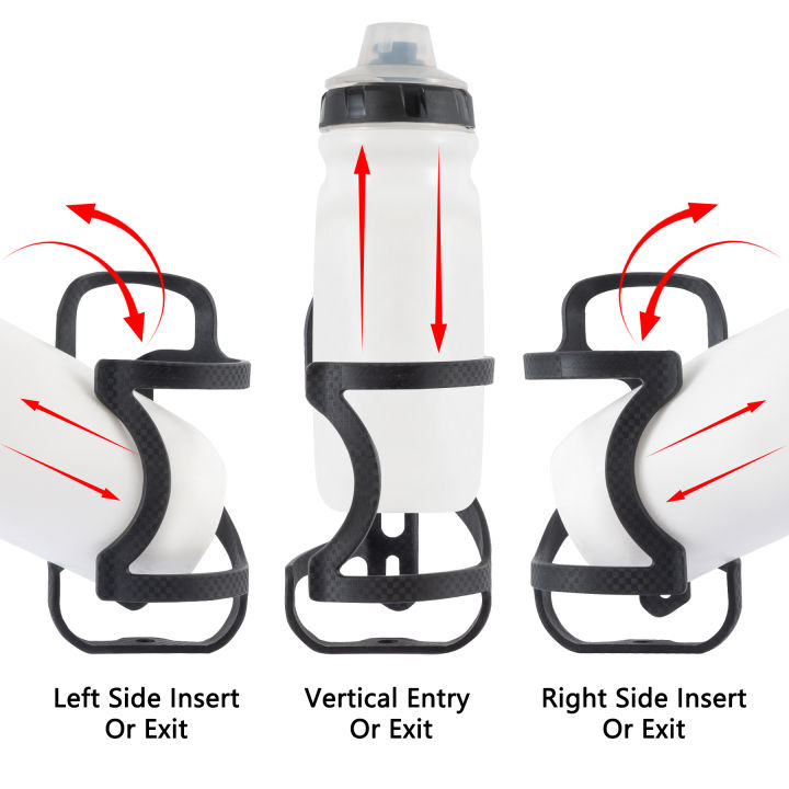 HUALONG Bicycle Water Bottle Cage Left Right Side Load Water Bottle Cage Holder Road Mountain Bike Water Bottle Holder Cage