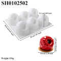 New 6 or 35 Cells Raspberry Design French Mousse Cake Moulds Silicone Chocolate Mold Dessert Decorating Tools Kitchen Bakeware. 