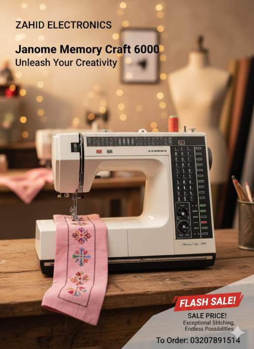 Janome sewing machine Model (6000)
