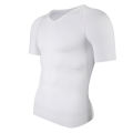 Mens Slimming Compression Shirt Body Shaper V-Neck Undershirt Shirts Workout Abs Abdomen Tummy Control Shapewear Tops. 