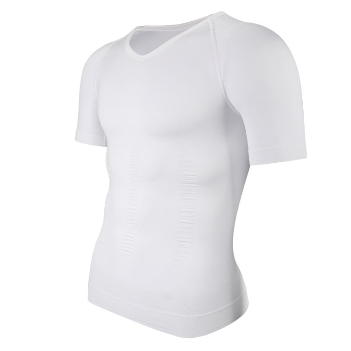 Mens%20Slimming%20Compression%20Shirt%20Body%20Shaper%20V-Neck%20Undershirt%20Shirts%20Workout%20Abs%20Abdomen%20Tummy%20Control%20Shapewear%20Tops%20-%20Image%207