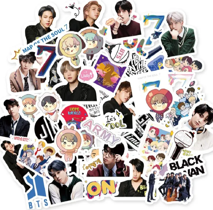 25pcs%20bts%20stickers%20%20for%20use%20mobile%20,diary,%20laptop,%20books,etc%20-%20Image%202