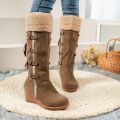 New Wedge Heel Increased Warm and Comfortable Casual Women's Shoes Winter Cross Strap Fashion Boots Botas Mujer Chaussure Femme. 