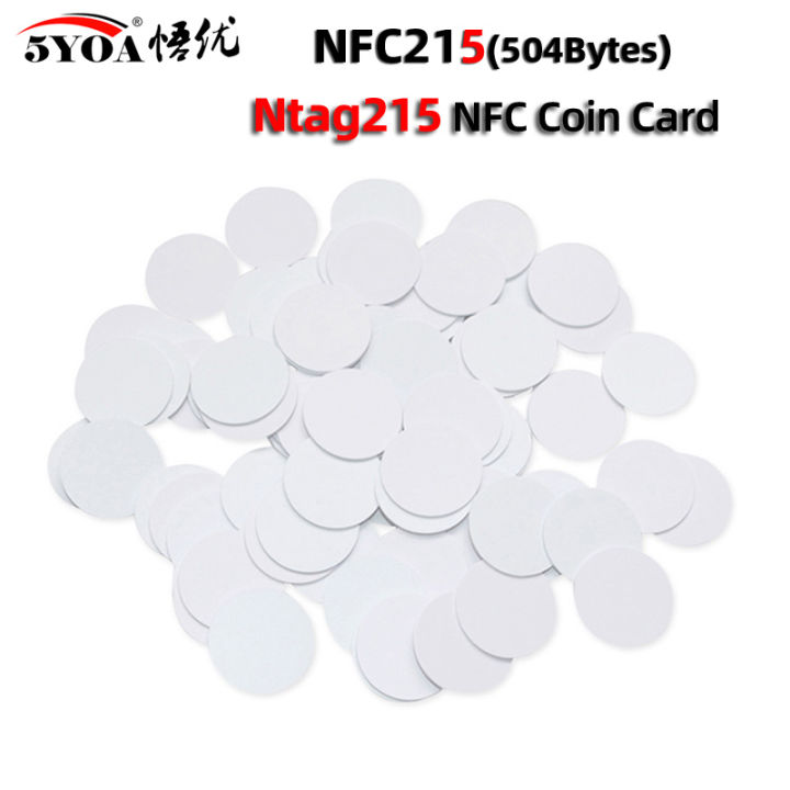 215 Labels 50/10/50pcs NFC Ntag215 Ntag213 216 213 Coin TAG Key 13.56MHz 215 Card ...