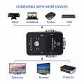 PzzPss USB KVM Switch 2 Port VGA SVGA Switch Box USB 2.0 KVM Mouse Switcher Keyboard 1920*1440 VGA Splitter Box Sharing Switch. 