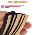 New Self Adhesive Sponge Seal Strip Thicken Black EPDM Single Sided Adhesive Soundproof Foam Anti-collision Seal Gasket.