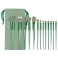 13purpleflower holly leaf makeup brush suit soft hair face powder highlight blush brush eye shadow brush full set of beauty tool. 