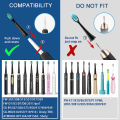 4 Pcs Electric Toothbrush Heads Compatible with Fairywill D7/D8/FW507/FW508/FW551/917/959/SG-E9 Moderately Soft Bristles Brush. 