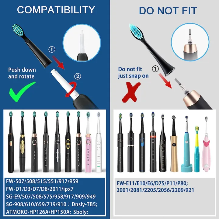 4%20Pcs%20Electric%20Toothbrush%20Heads%20Compatible%20with%20Fairywill%20D7/D8/FW507/FW508/FW551/917/959/SG-E9%20Moderately%20Soft%20Bristles%20Brush%20-%20Image%203