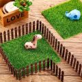 1-4 Packs 15x15cm Dollhouse Miniature Grass Pad Simulation Lawn for Micro Landscape DIY Model Accessories.