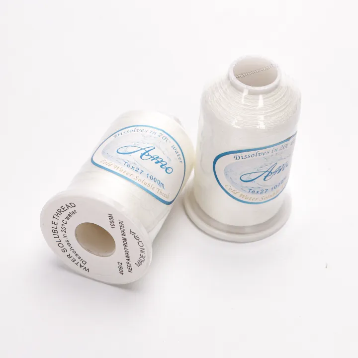 Amo%20Brand%201000%20Meter%20Tex%2027%20Cold%20Water%20PVA%20Soluble%20Sewing%20Thread%2020C%20Wash%20Away%20Vanish%20Extra%20For%20Quilting%20Basting%2040S/2%20White%20-%20Image%203