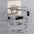 Bathroom Hair Dryer Holder Free Punching Hair Care Tools Holder Adhesive Wall Mount Barber Salon Tools.