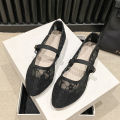 2024 New Women Flats Shoes Summer Ballet Flats Fashion Bow Women Shoes Slip on Sweet Hollow Flat Shoes Female Zapatos De Mujer.