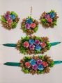floral jewellery/ flower jewellery/ mehndi jewellery / mayoon jewellery / artificila flower jewellery colour of your choices. 