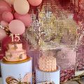 4 Pack Party Glitter Foil Curtain Backdrop Decorations Silver Rose Gold Party Curtain for Birthday Wedding Party Background.