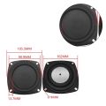 XIKCU Universal Woofer Radiator Bass Passive Speaker 2/3/4inch Low Frequency Loudspeaker Diaphragm Vibration Plate DIY. 