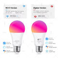 18W 15W Smart WiFi Zigbee 3.0 Led Light Bulb RGB+WW+CW E27 Tuya Smart Life Led Lamps Compatible With Alexa  Echo Gateway. 