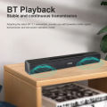 KISONLI LED-803 WIRELESS BT 16W PORTABLE SOUNDBAR SPEAKERS Kisonli LED-803 Wireless Bluetooth 16W Portable Soundbar Speaker with Powerful Stereo Sound, USB Playback, AUX Input and LED Indicator Light. 